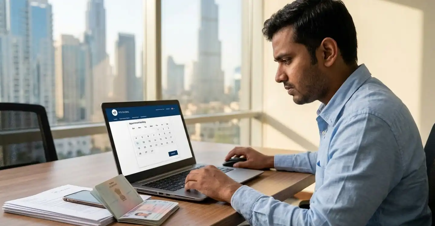 Schengen visa appointment from UAE